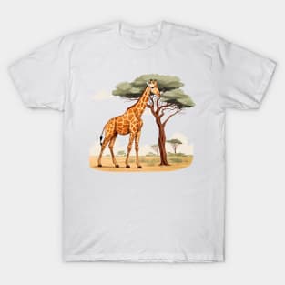 Watercolor Giraffe T-Shirt